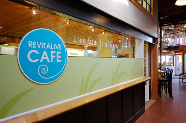 Retail Graphics for Revitalive Cafe and Juice Bar